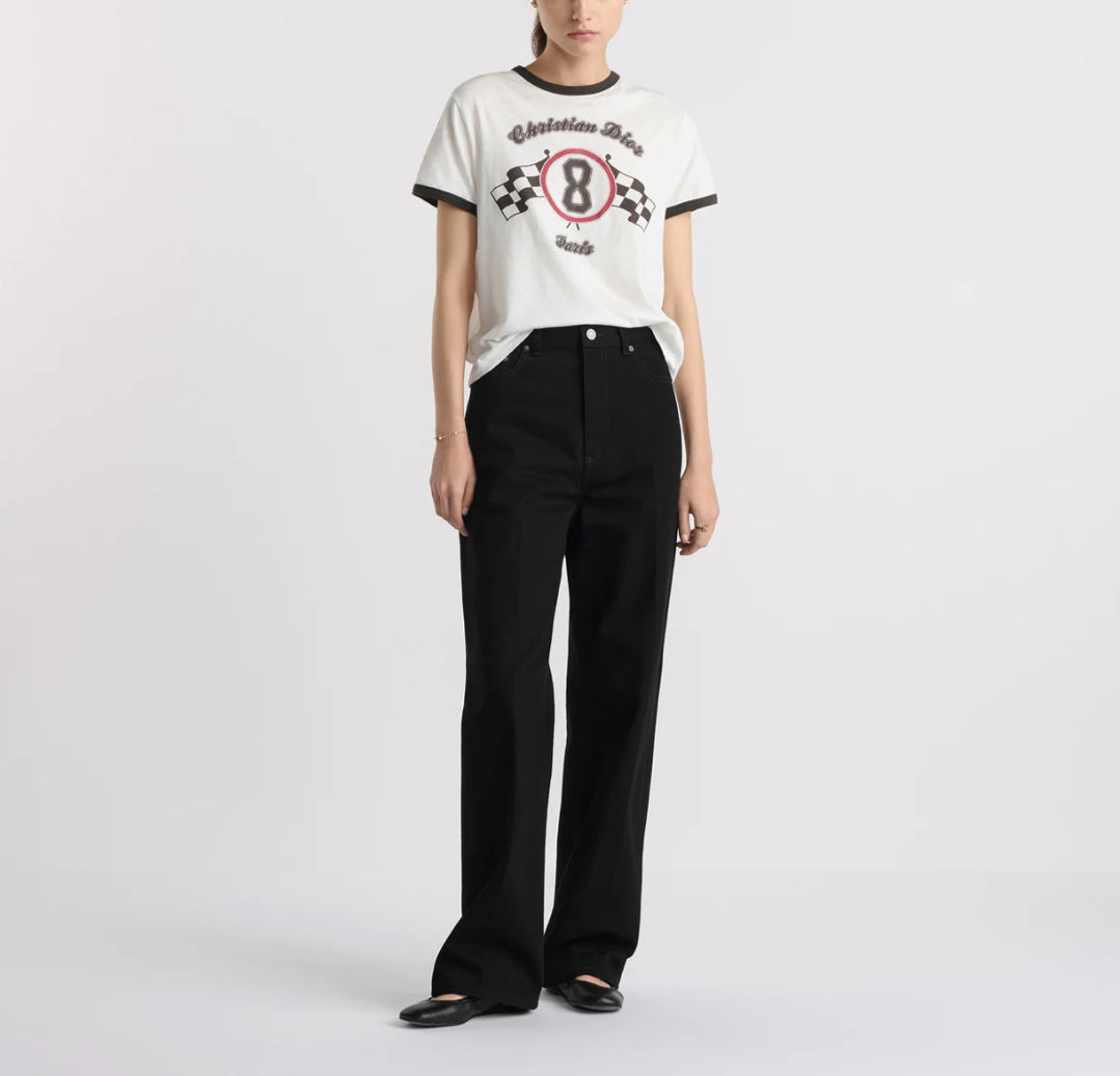 Dior 523T09A4231,Dior 8 print T-shirt,Dior 8 white T-shirt,Dior white T-shirt,Dior womens white T-shirt,Dior white Tee,Dior 8