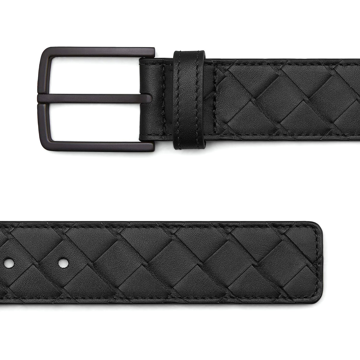 Bottega Veneta 609182V3IM18984,BV 609182V3IM18984,Bottega Veneta Intrecciato Belt,BV Intrecciato Belt,Bottega Veneta black Be