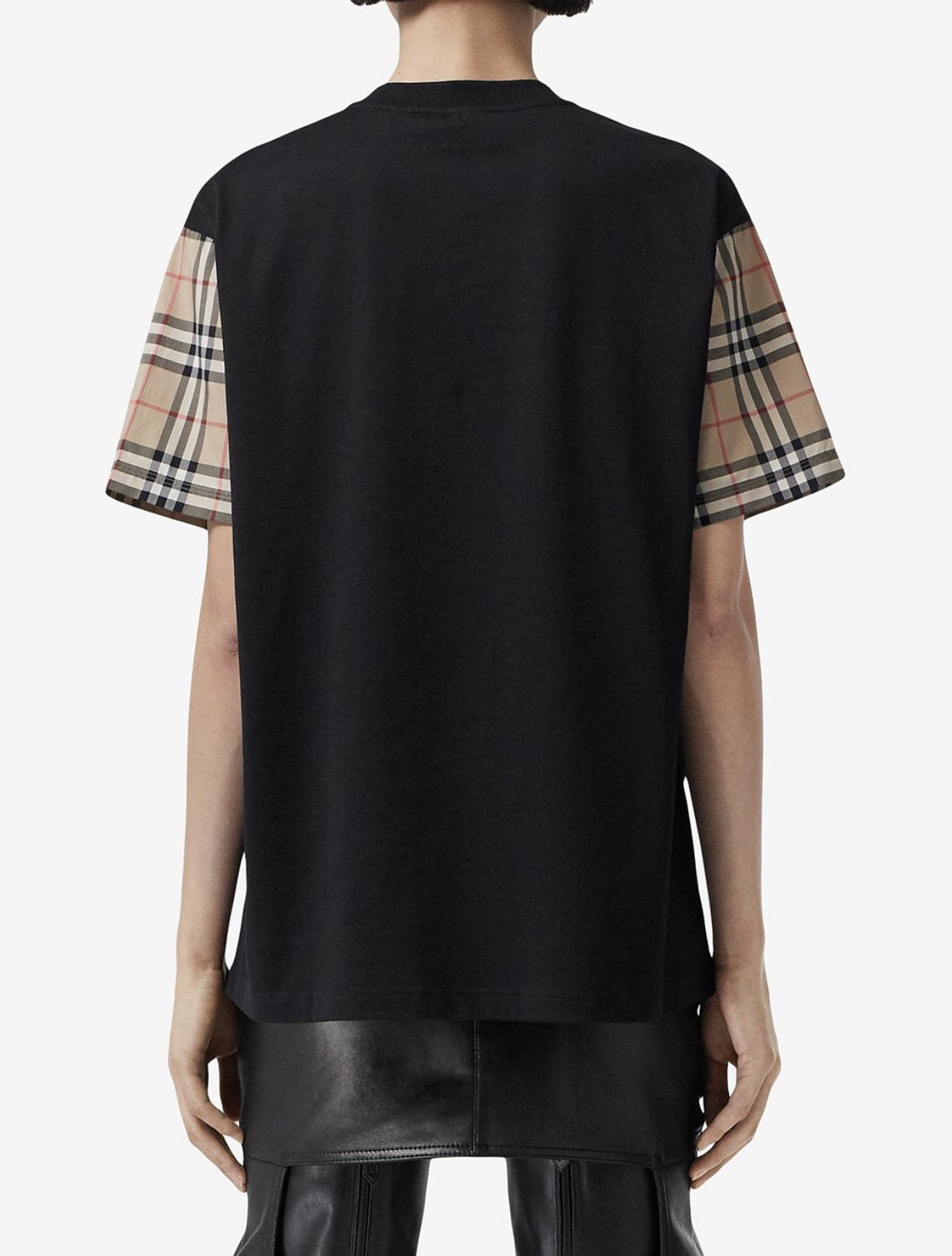 Burberry vintage check sleeve tshirt