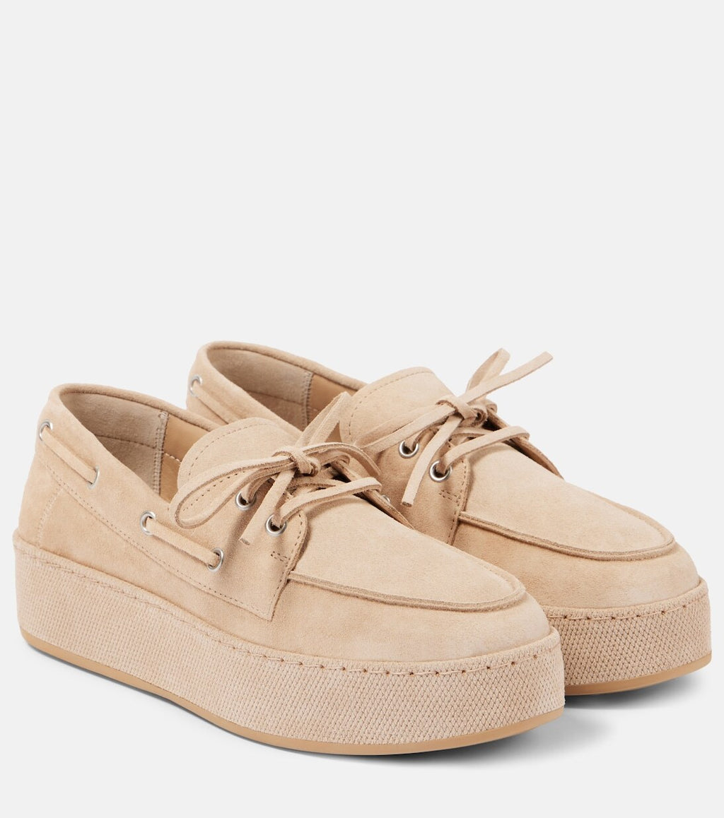 Winniemodo,Winnie modo,Hogan H681 loafer,Hogan H681 suede platform shoes,Hogan H681 beige,Hogan loafer,Hogan platform loafer,