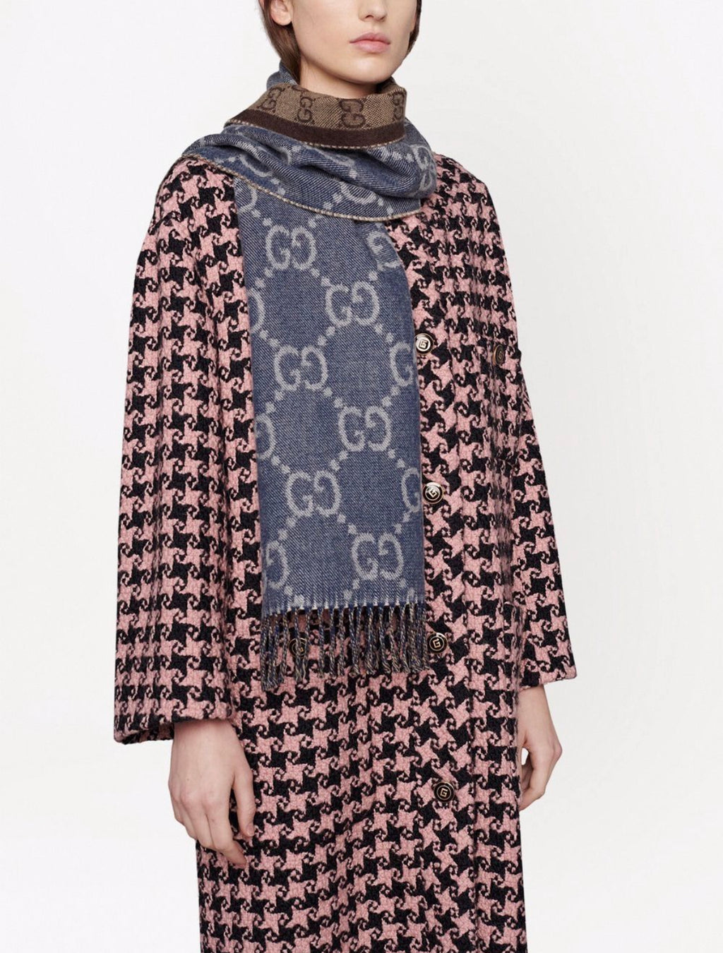 Gucci GG Jacquard Knit Scarf