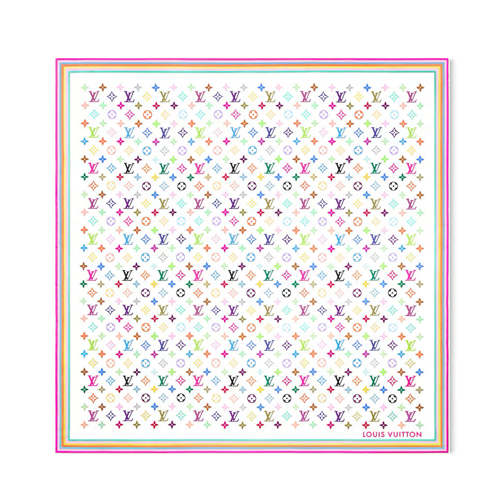 Louis Vuitton M96095,Louis Vuitton M94967,Louis Vuitton x Tm scarf,LV TM monogram scarf,LV X TM square scarf for sale,LV mono
