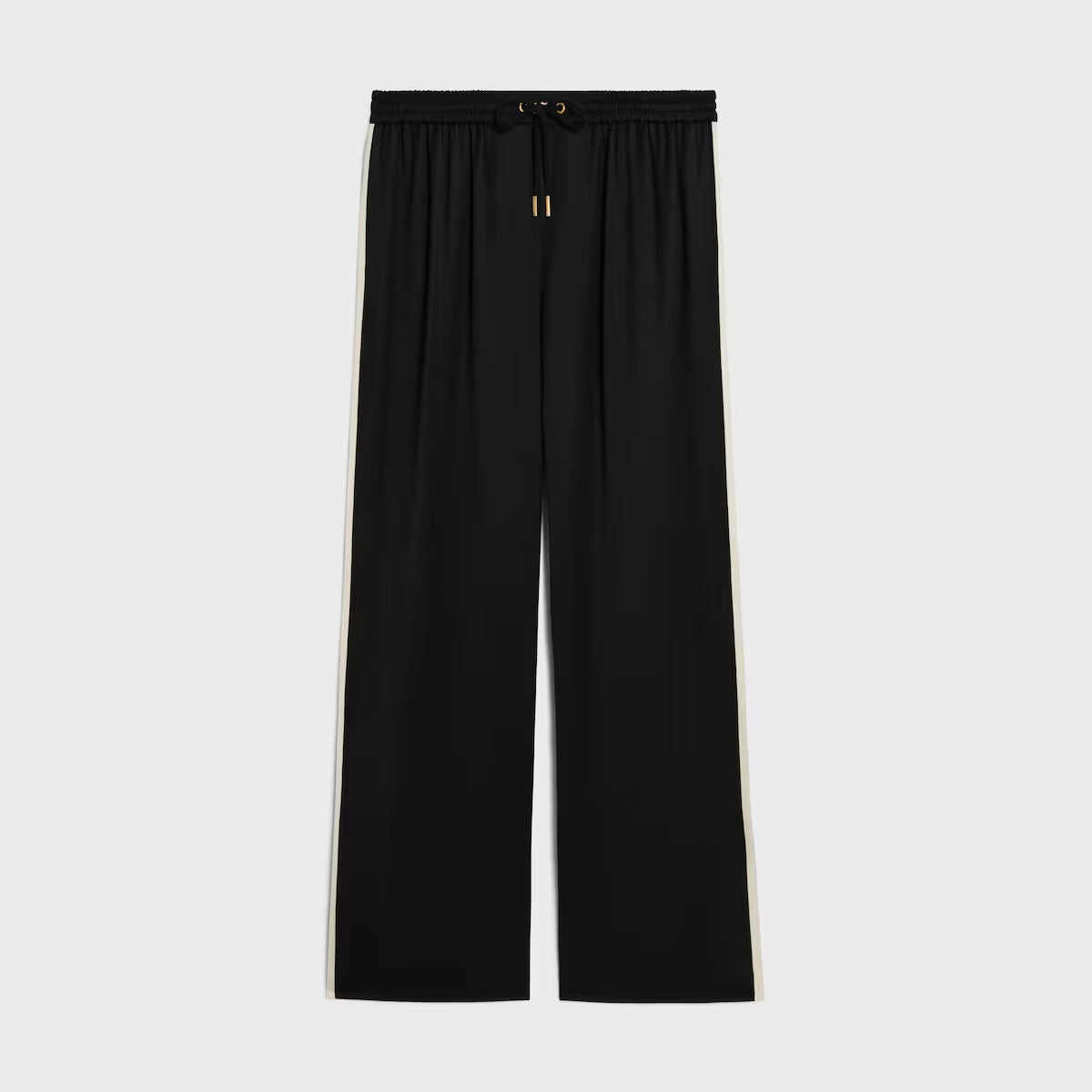 Celine 2P71A199Q,Celine jogging pants,Celine pants,Celine pants satin,Celine trousers,Celine loose fit trousers,Celine pants