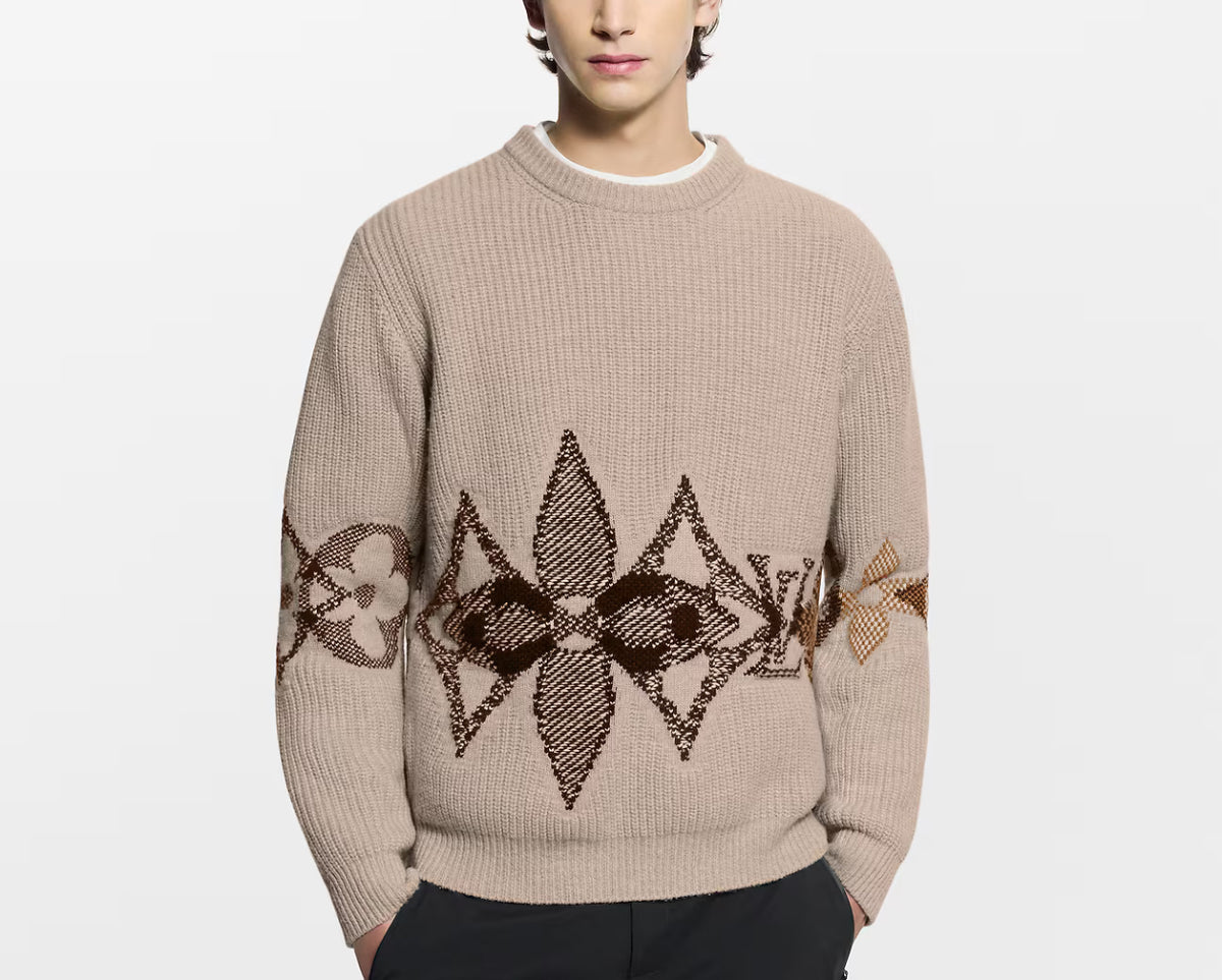 Winniemodo,Winniemodony,Louis Vuitton 1AJBVT,LV 1AJBVT,Louis Vuitton knit crewneck sweater,LV knit sweater,Louis Vuitton wool