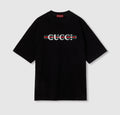 Gucci 784361 XJGTE,Gucci cotton jersey T-shirt with print,Gucci web print t-shirt,Gucci black t-shirt,Gucci grey t-shirt,Gucc
