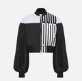 Dior 527C73B2205,Dior bomber jacket,Dior bomber womens jacket,Dior bomber womens jacket black white,Dior bomber womens jacket