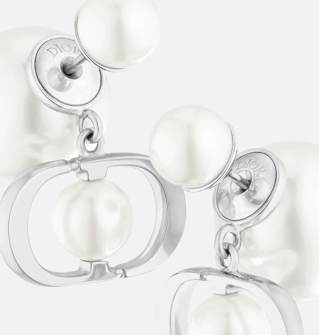 Dior tribales earrings,Dior pearls earrings,Dior pearls earrings CD logo,Dior pearls earrings gold,Dior pearls earrings silve