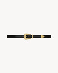 Winniemodo,Winniemodony,Saint Laurent 756414,Saint Laurent folk buckle belt sale,Saint Laurent belt women sale,YSL belt Black