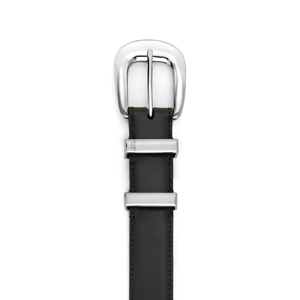 Celine Medium Western Belt,Celine 45BAG3A01.38SI,Celine Western Belt black,Celine womens Belt,Celine womens black Belt,Celine