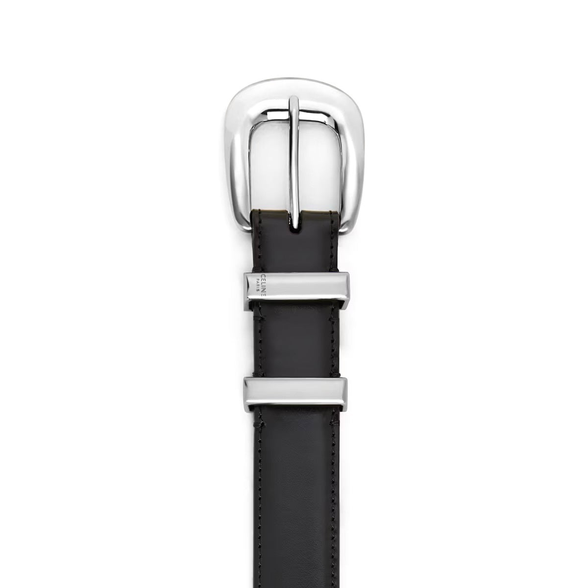 Celine Medium Western Belt,Celine 45BAG3A01.38SI,Celine Western Belt black,Celine womens Belt,Celine womens black Belt,Celine
