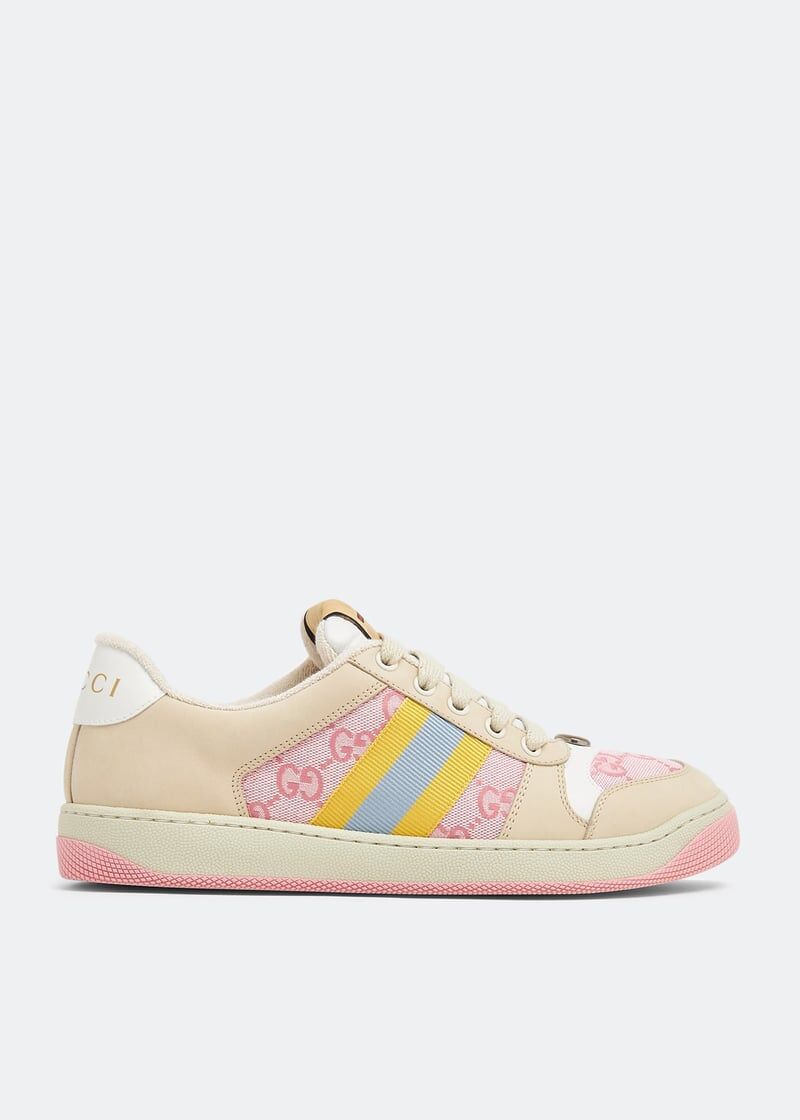 Gucci 741579 SFR08478,Gucci GG monogram sneaker,Gucci GG monogram pink sneaker,Gucci pink sneaker,Gucci GG pink sneaker,Gucci