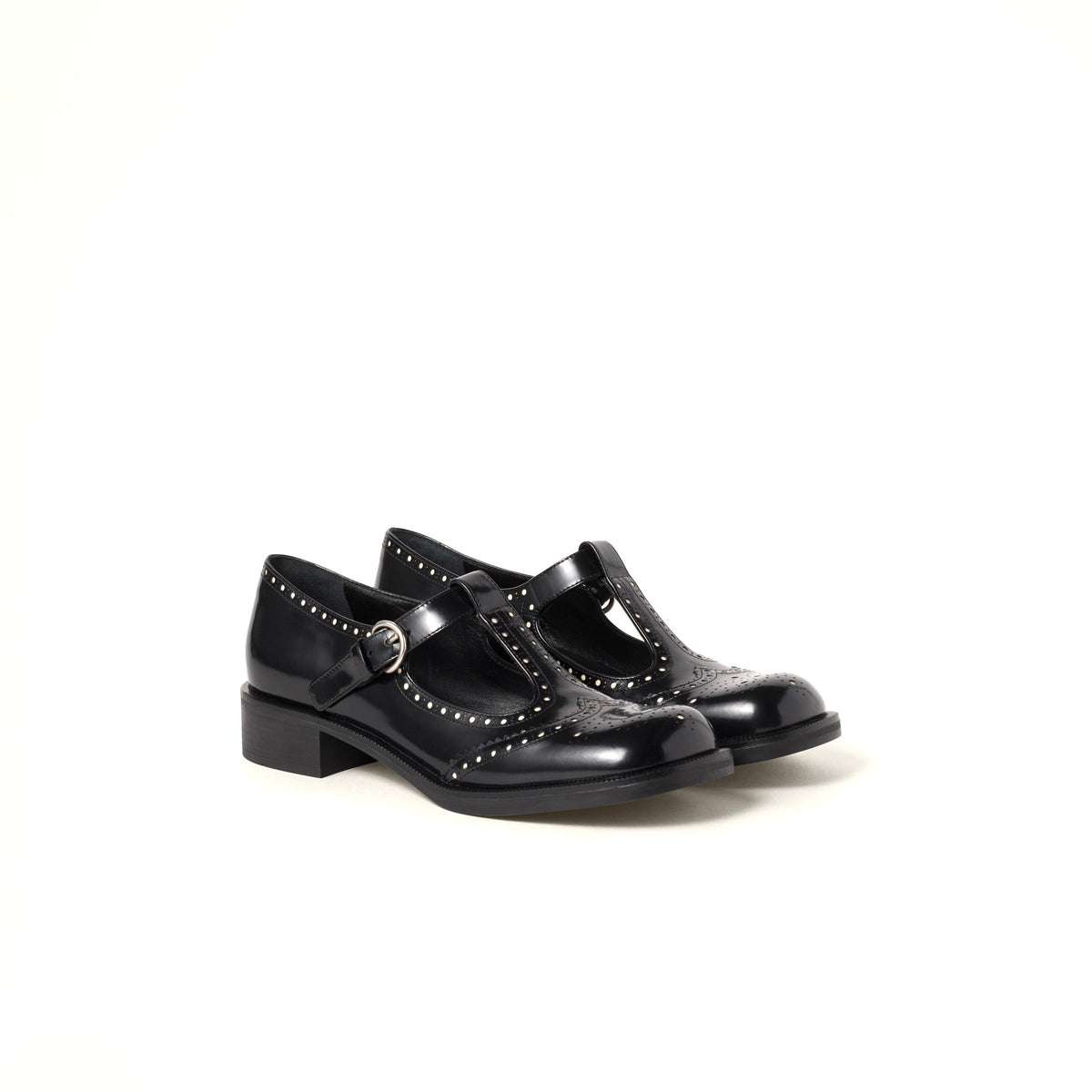Winniemodo,Winnie modo,MIU MIU 5E303E, Miu Miu leather T-strap brogue shoes,Miu Miu t-strap shoes,Miu Miu t-strap brogue,Miu