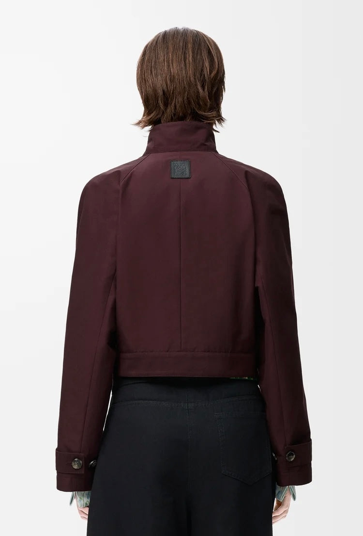 Winniemodo,Winnie modo,Loewe S359Y02XEH,Loewe short trench,Loewe trench,Loewe jacket,Loewe jacket womens,Loewe burgundy jacke