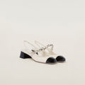 Winniemodo,Winnie modo,MIU MIU 5I045E,Miu Miu leather and patent slingback pumps,MIU MIU white slingback pumps,MIU MIU slingb