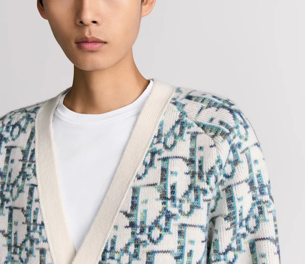 Winniemodo,Winnie modo,Dior 213M233AT662,Dior oblique cardigan,Dior blue monogram cardigan,Dior cardigan,Dior cardigan blue o
