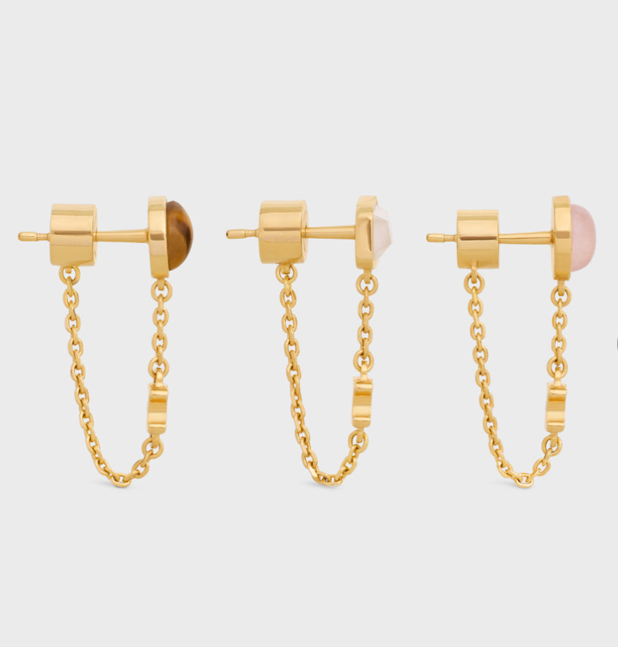 Winniemodo,Winnie modo,Celine triomphe indie set of 3 earrings,Celine earrings,Celine earrings sale,Celine triomphe earrings