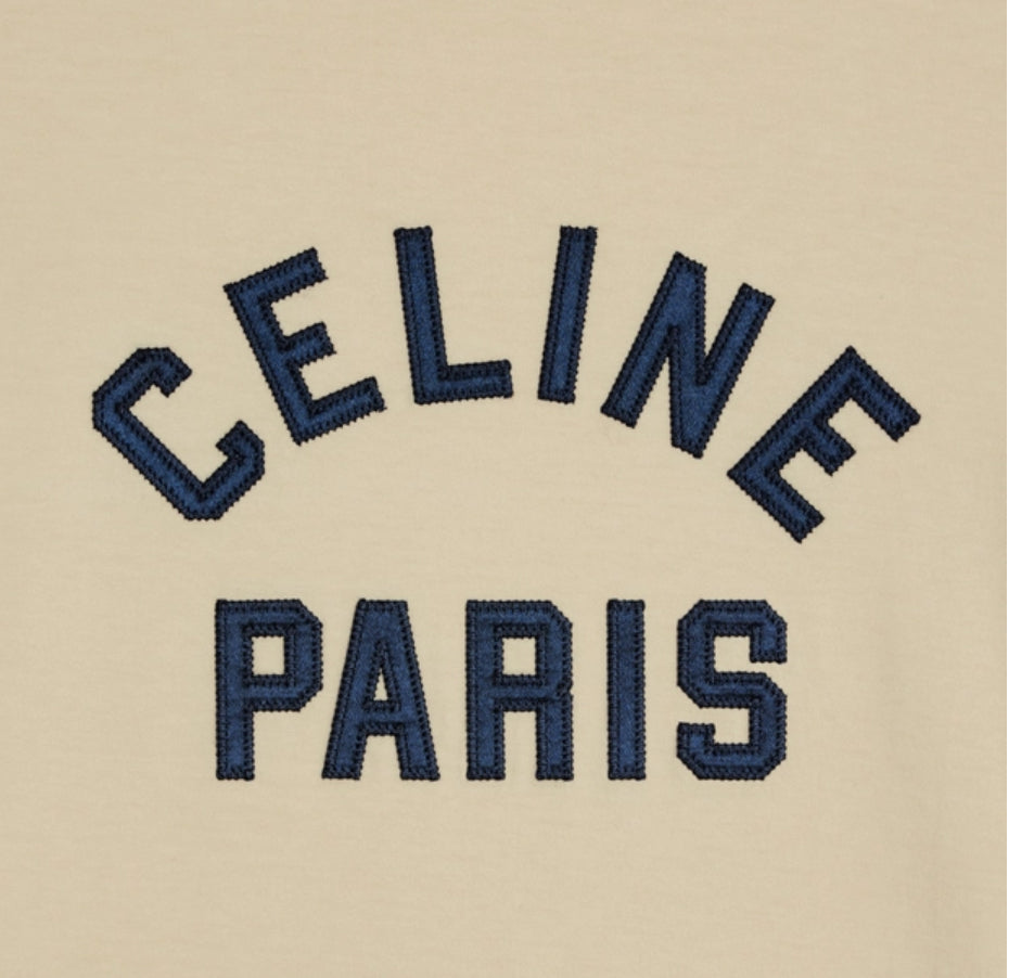 Celine Paris 70’s T-shirt in cotton jersey ,celine online shop,celine T-shirt outlet ,celine men's T-shirt,celine 2X29H671Q.0