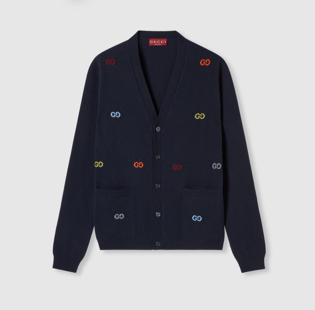 Winniemodo,Winnie modo,Gucci 833671 XKEYI,Gucci cashmere cardigan,Gucci cardigan,Gucci cardigan sale,Gucci monogram cardigan,