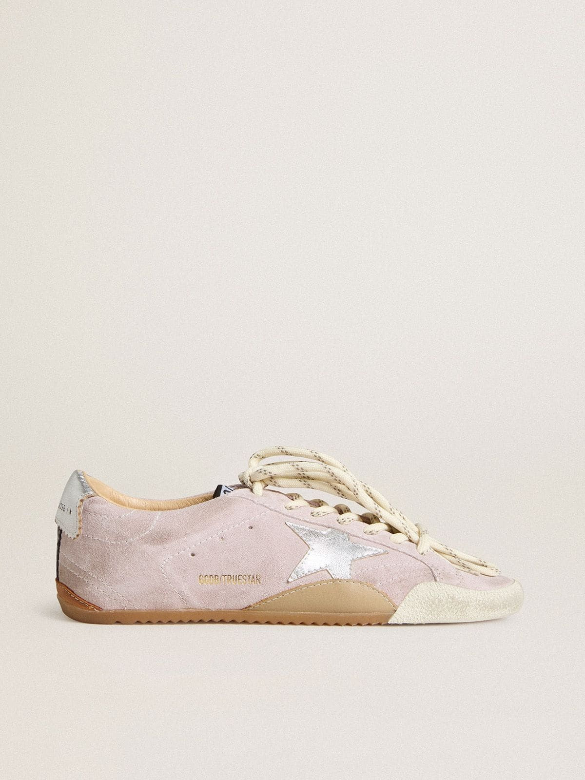 Golden Goose true star in pastel pink suede with sliver star sneaker,Golden goose pink sneaker,Winniemodo,Winnie modo,Golden