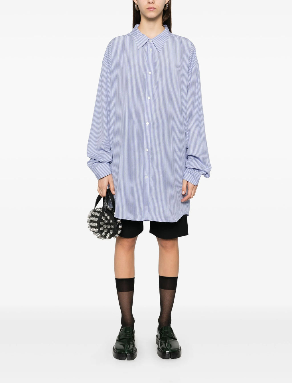 Balenciaga 809007TRLE9,Balenciaga shirt,Balenciaga shirt mens,Balenciaga shirt striped,Balenciaga oversized shirt,Balenciaga