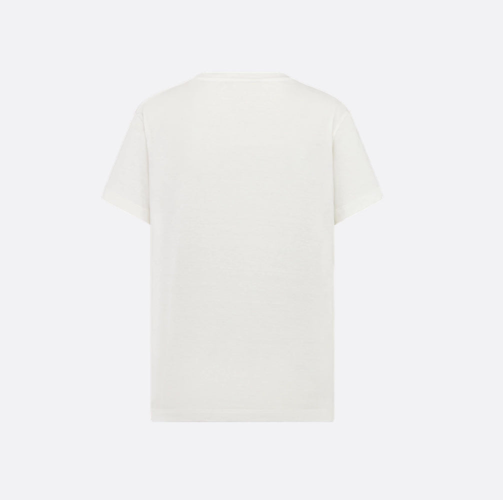 Dior 523T39A4229,Dior Butterfly T-shirt,Dior Butterfly white T-shirt,Dior Butterfly womens T-shirt,Dior white womens T-shirt,