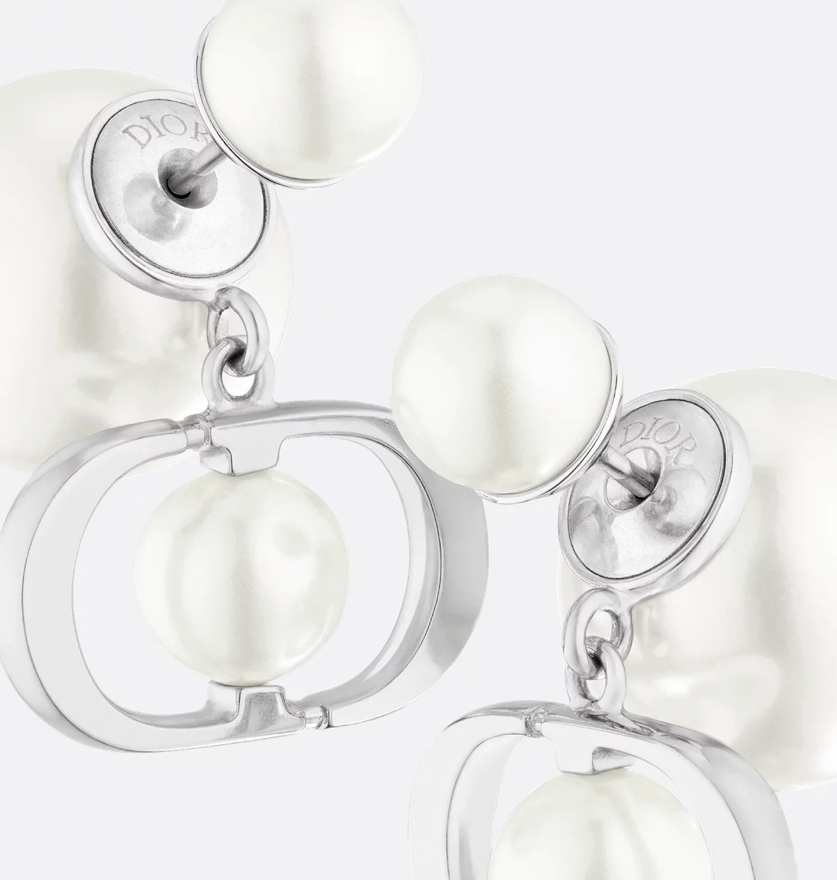 Dior tribales earrings, Dior pearls earrings,Dior CD signature pearls earrings,Dior CD signature gold earrings, Dior CD signa