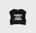 Celine triomphe top in cotton jersey