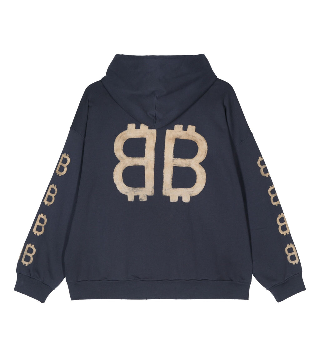 Balenciaga crypto logo print distressed hoodie,Balenciaga 767877TOVU7, Balenciaga hoodie authenticity, Balenciaga hoodie on s