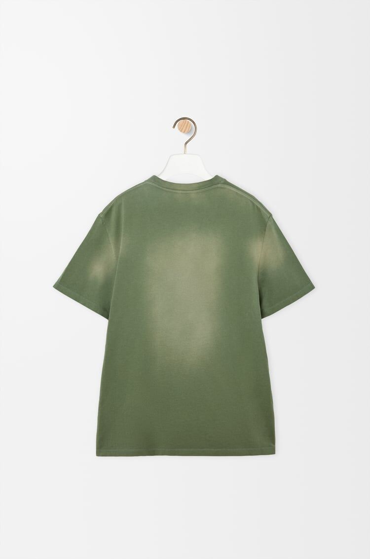 Loewe H616Y22XA1,Loewe relaxed fit T-shirt in cotton,Loewe teddy bear t-shirt,Loewe teddy bear green t-shirt,Loewe green t-sh