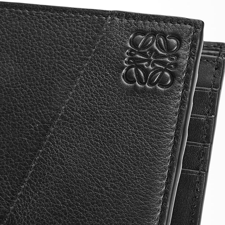 Loewe Puzzle bifold wallet,Loewe Puzzle bifold wallet black,Loewe Puzzle bifold wallet black for mens,Loewe puzzle black wall