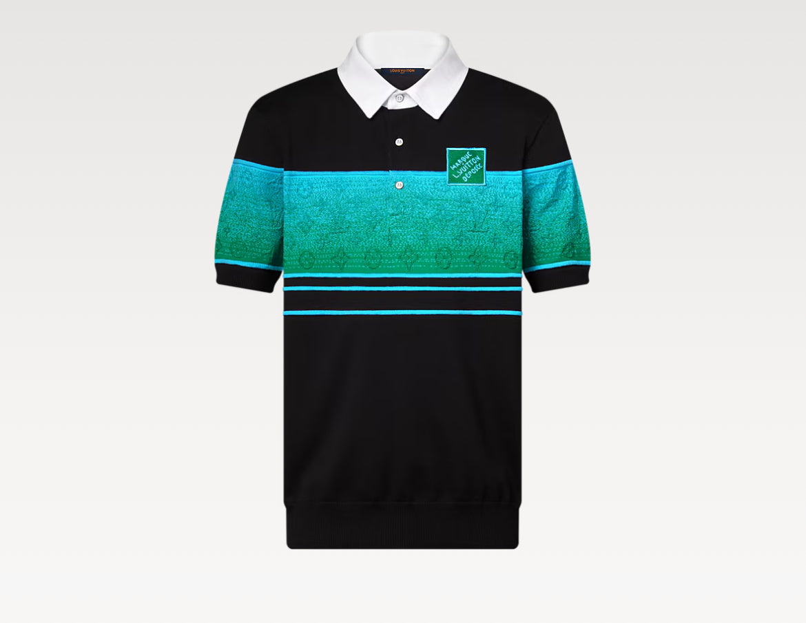 Louis Vuitton 1AGTM3,LV 1AGTM3,Louis Vuitton short sleeved polo shirt,LV short sleeved polo shirt,Louis Vuitton 3D effect pol