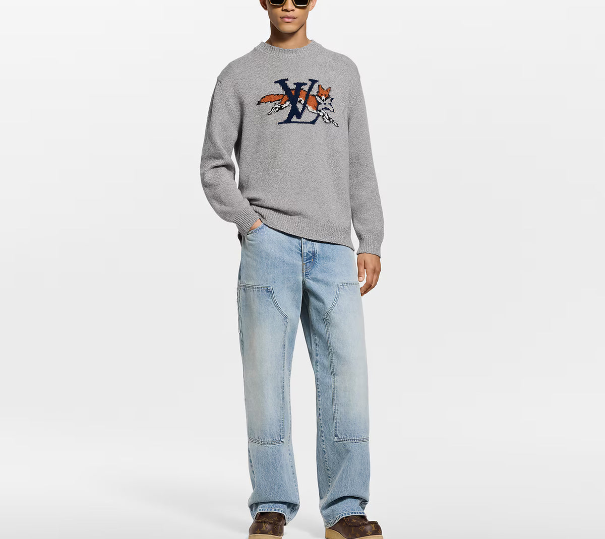 Winniemodo,Winniemodony,Louis Vuitton 1AJBTZ,LV 1AJBTZ,Louis Vuitton cashmere crewneck,LV cashmere knit sweater,Louis Vuitton