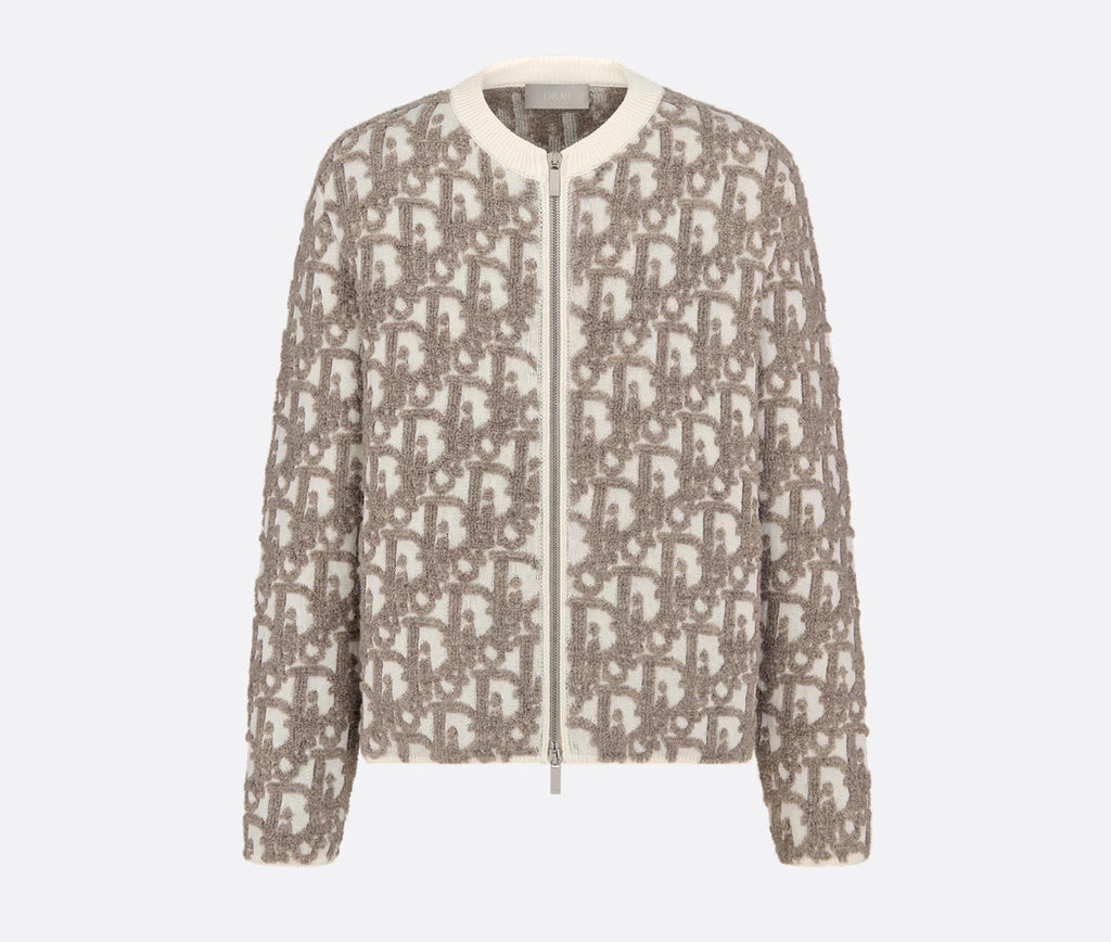 Dior 593M211A3007,Dior oblique cardigan,Dior oblique cardigan sale,Dior monogram cardigan,Dior grey monogram cardigan,Dior mo