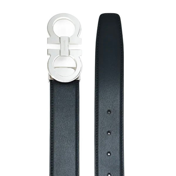 Ferragamo Gancini reversible belt, Ferragamo reversible belt, Ferragamo mens belt, Ferragamo black belt, Ferragamo mens belt