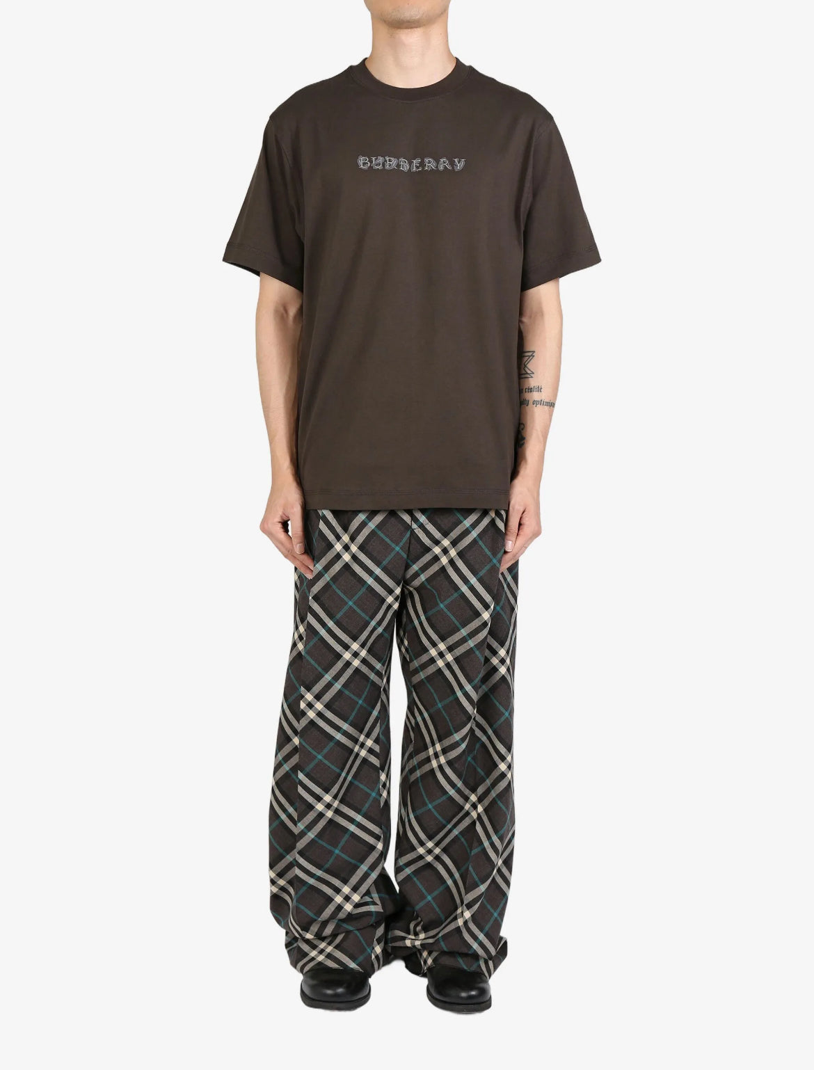 Burberry 8097875,Burberry logo T-shirt,Burberry logo T-shirt mens,Burberry logo T-shirt brown,Burberry T-shirt brown mens,Bur