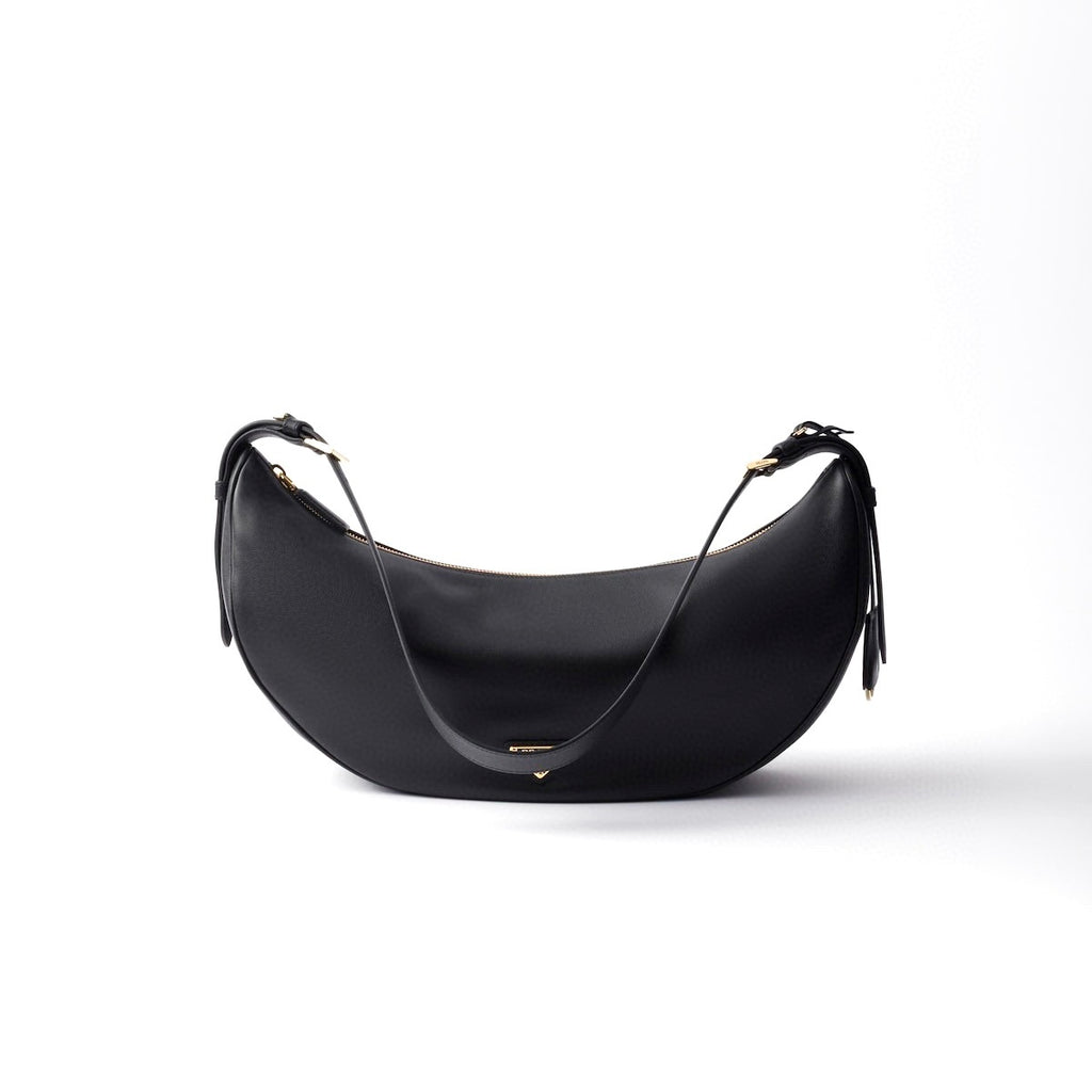 Prada P01079973,Prada Demi-Lune Large leather shoulder bag,Prada Demi-Lune black shoulder bag,Prada black shoulder bag,Prada