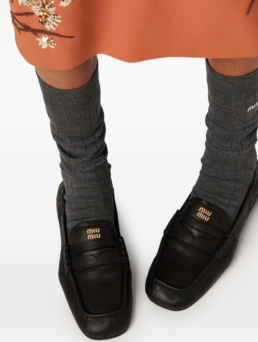 MIU MIU 5D341EF005EFX,Miu Miu loafer,Miu Miu loafer authenticity,Miu Miu logo loafer,Miu Miu loafer black,Miu Miu loafer pric