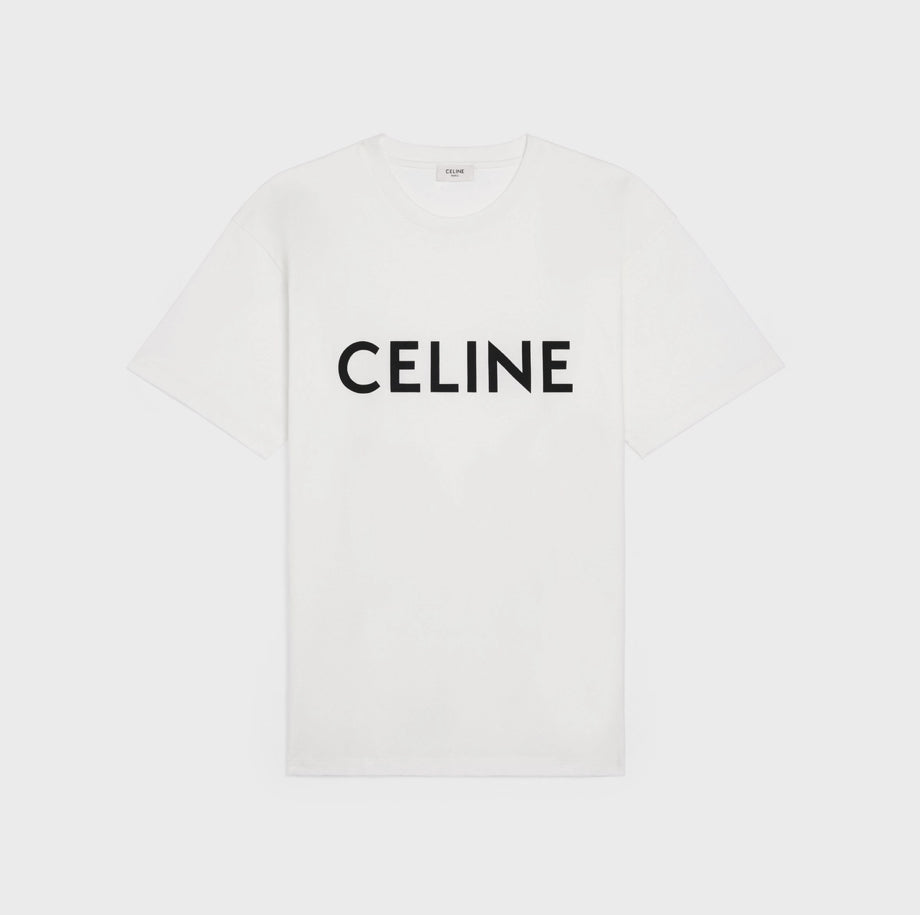 Celine loose t-shirt in cotton jersey,celine 2X681671Q,Celine logo t-shirt women,celine men's t-shirt,celine t-shirt on sale,