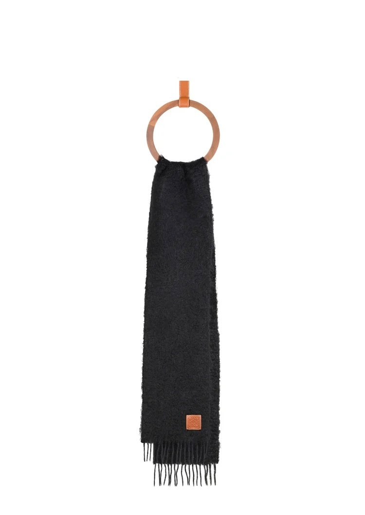 Loewe scarf in mohair and wool,loewe on sale,loewe online shop,loewe outlet,loewe F655254X01,loewe scarf , loewe cotton scarf