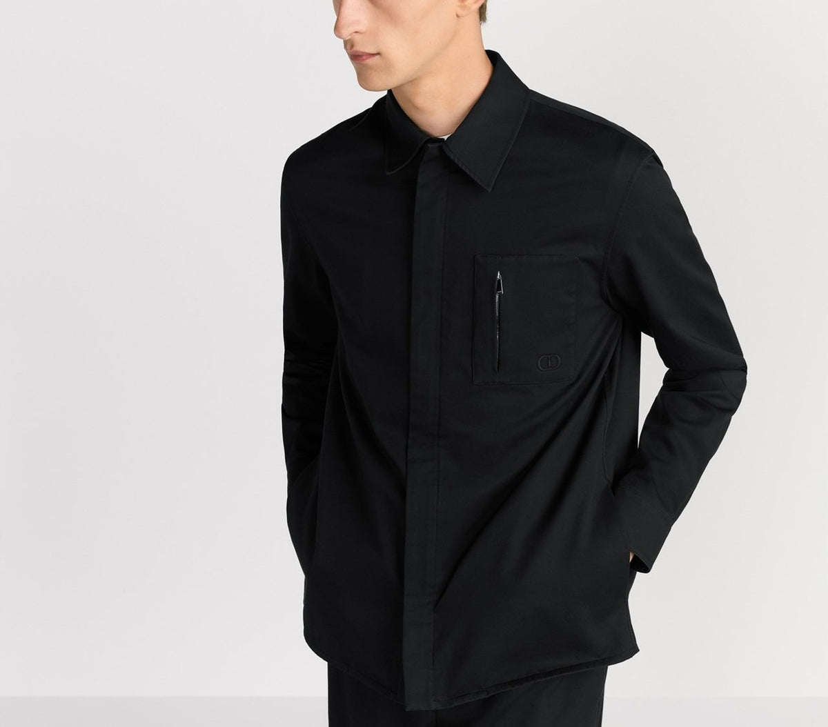 Winniemodo,Winnie modo,Dior 513C542A6472,Dior zipped shirt CD icon embroidery,Dior shirt,Dior shirt sale,Dior shirt mens,Dior