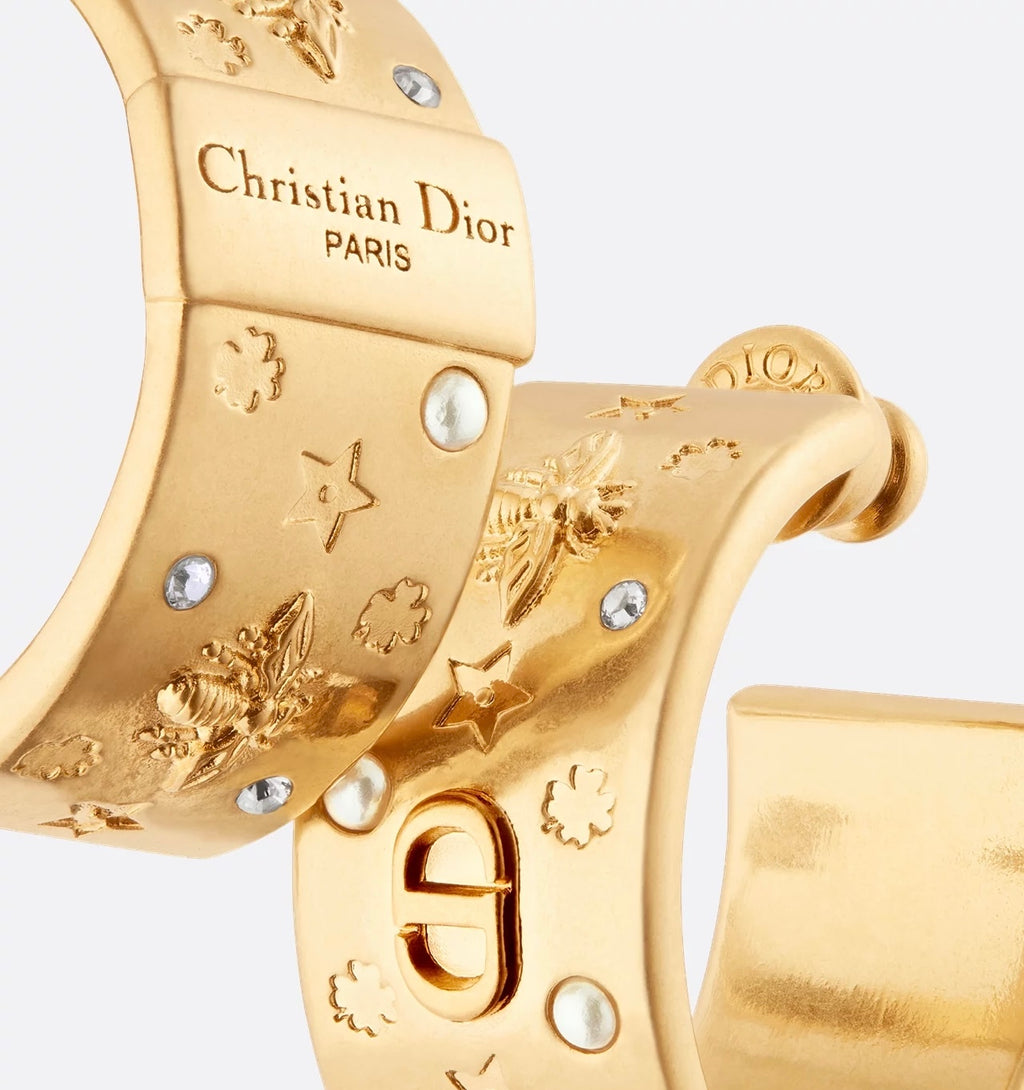 Dior Céleste hoop earrings,Dior earrings,Dior gold earrings,Dior earrings 2025,Dior earrings on sale,Dior gold earrings disco