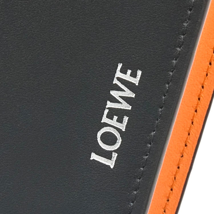 Loewe Slim bifold cardholder in shiny nappa calfskin,Loewe bifold card holder,Loewe men’s cardholder,Loewe black cardholder i