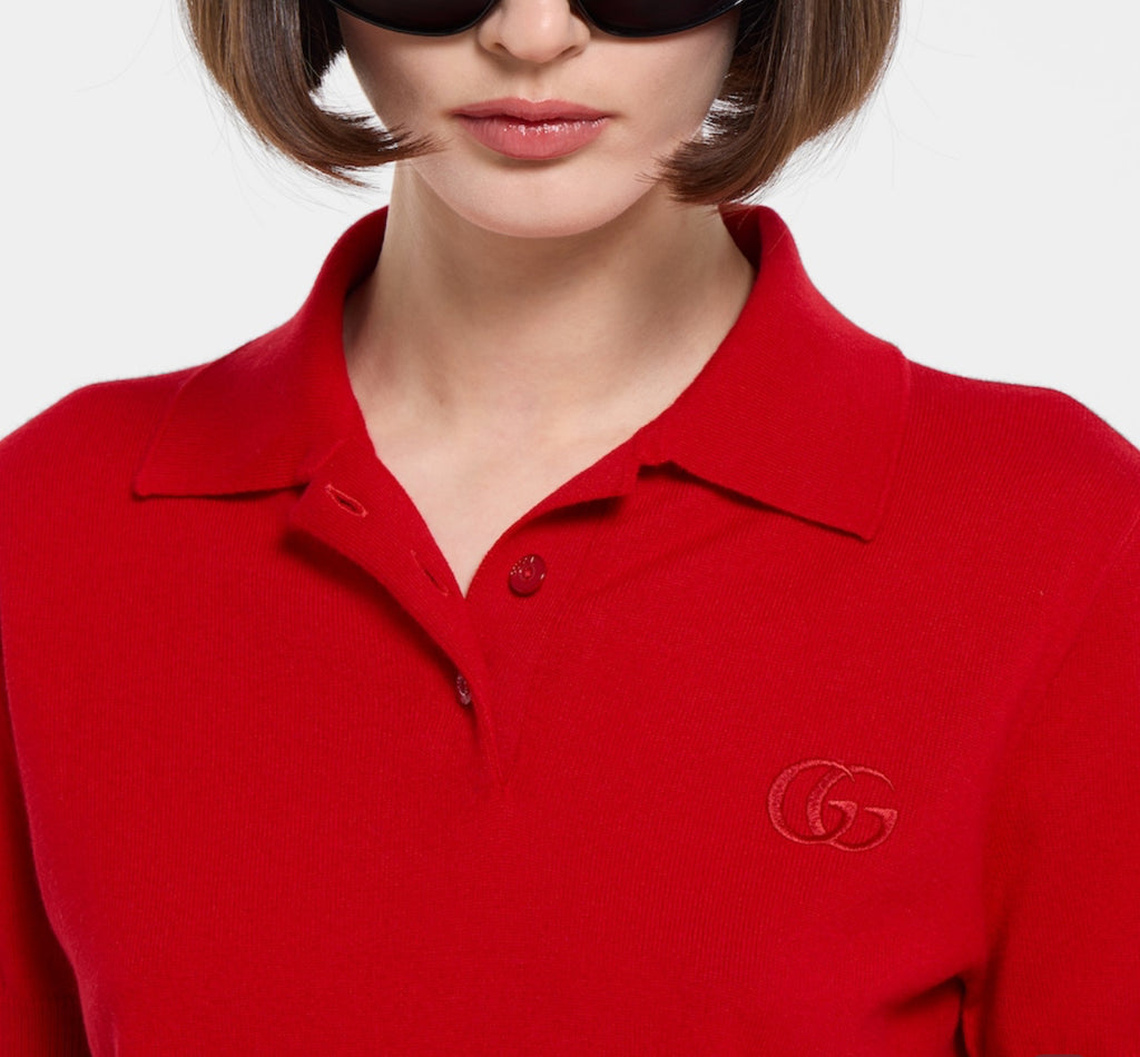 Winniemodo,Winniemodony,Gucci 867226,Gucci knit polo shirt,Gucci polo shirt sale,Gucci polo shirt discount,best online shoppi