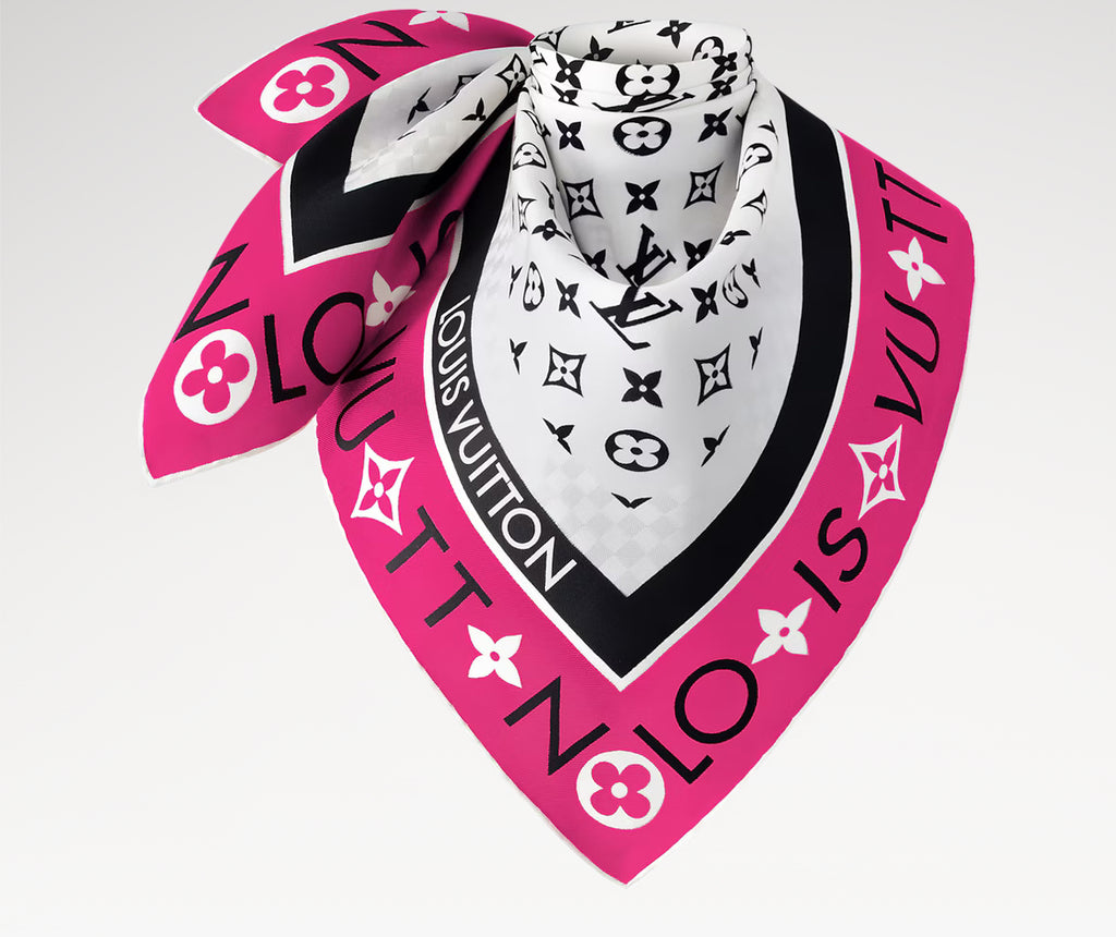 Louis Vuitton M90694,LV M90694,Louis Vuitton monogram infinity square 90,LV monogram infinity square 90,Louis Vuitton pink si