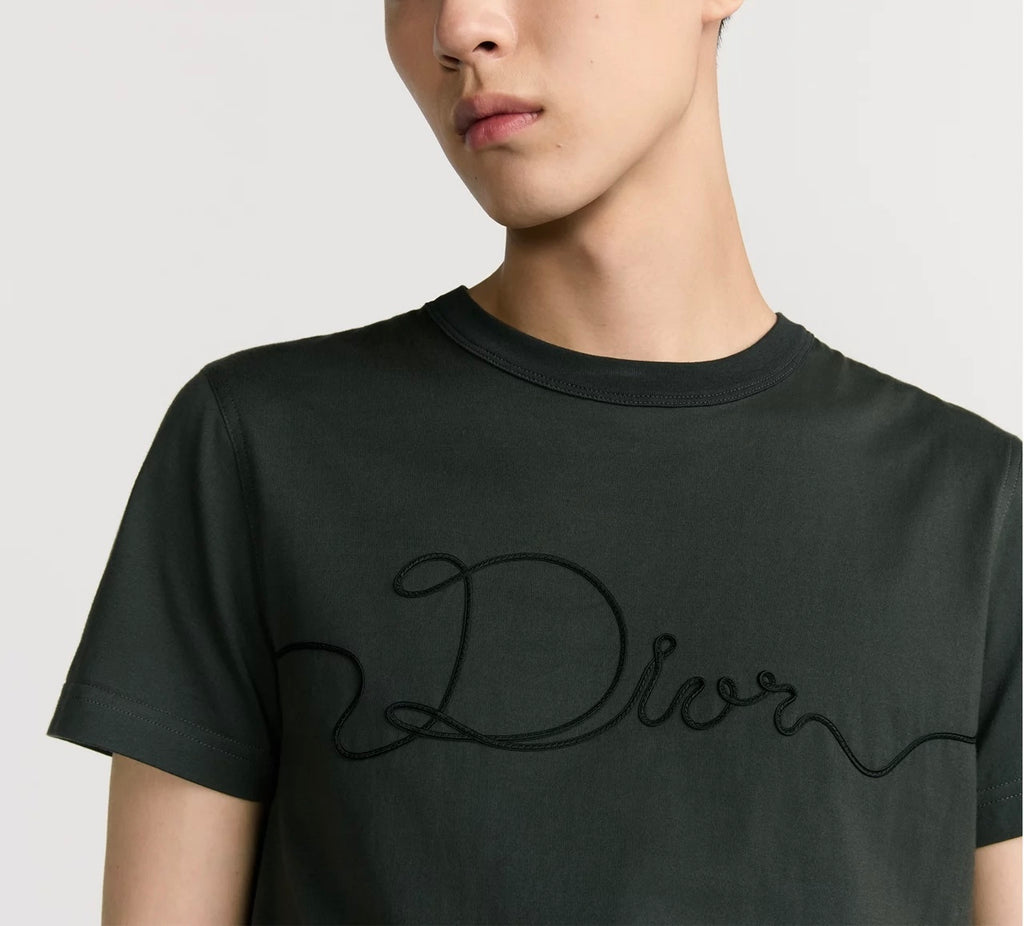 Winniemodo,Winniemodony,Dior 613J668A0677,Dior ribbon T-shirt,Dior t-shirt 2026 sale,Dior t-shirt grey,Dior t-shirt men,Dior