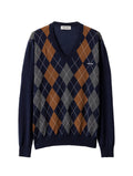 Winniemodo,Winnie modo,Miu miu MMLB67,Miu Miu Argyle v-neck wool sweater,Miu Miu Argyle v-neck sweater,Miu Miu v-neck sweater