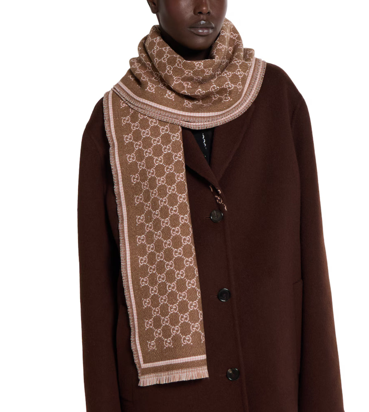 Winniemodo,Winnie modo,Gucci 839035 3GAMQ,Gucci scarf,Gucci scarf sale,Gucci wool scarf,Gucci monogram scarf,Gucci monogram s