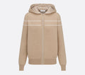 Dior 054G12AM055,Dior reversible zipped cardigan,Dior reversible cardigan,Dior reversible beige cardigan,Dior beige cardigan,