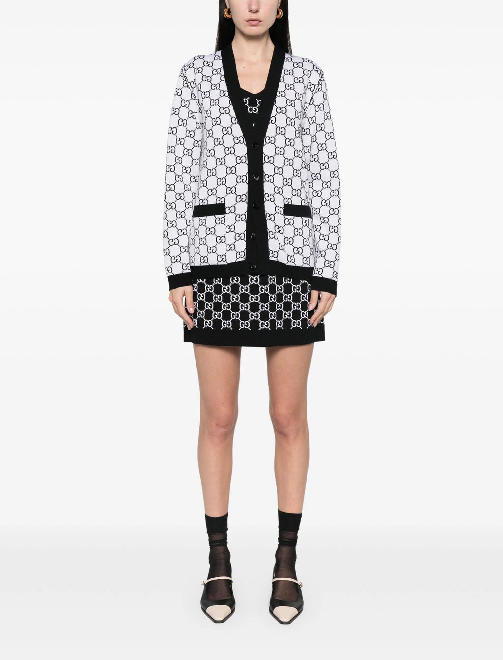 Winniemodo,Winnie modo,Gucci 798157,Gucci GG jacquard reversible cardigan,Gucci cardigan,Gucci cardigan sale,Gucci monogram c