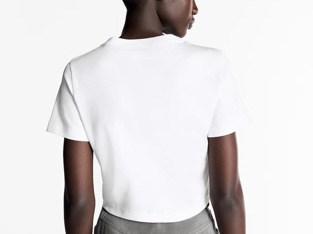 Louis Vuitton 1AHIZN,LV 1AHIZN,Louis Vuitton LV stamp top,Louis Vuitton LV stamp T-shirt,Lv white womens t-shirt,LV white t-s